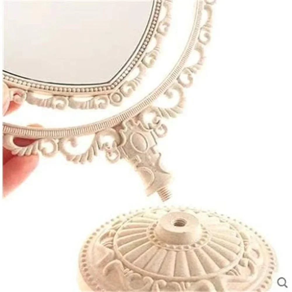 7-Inch Lovely Heart Mirror 360 Degree Rotation Double Sided Magnifying Makeup